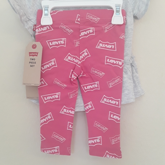 Levi's Girl Ruffle tunic top and legging s… - Picture 4 of 5